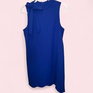 🔹Maison Tara Nordstrom Royal Blue Bow Neck Dress | Size 10